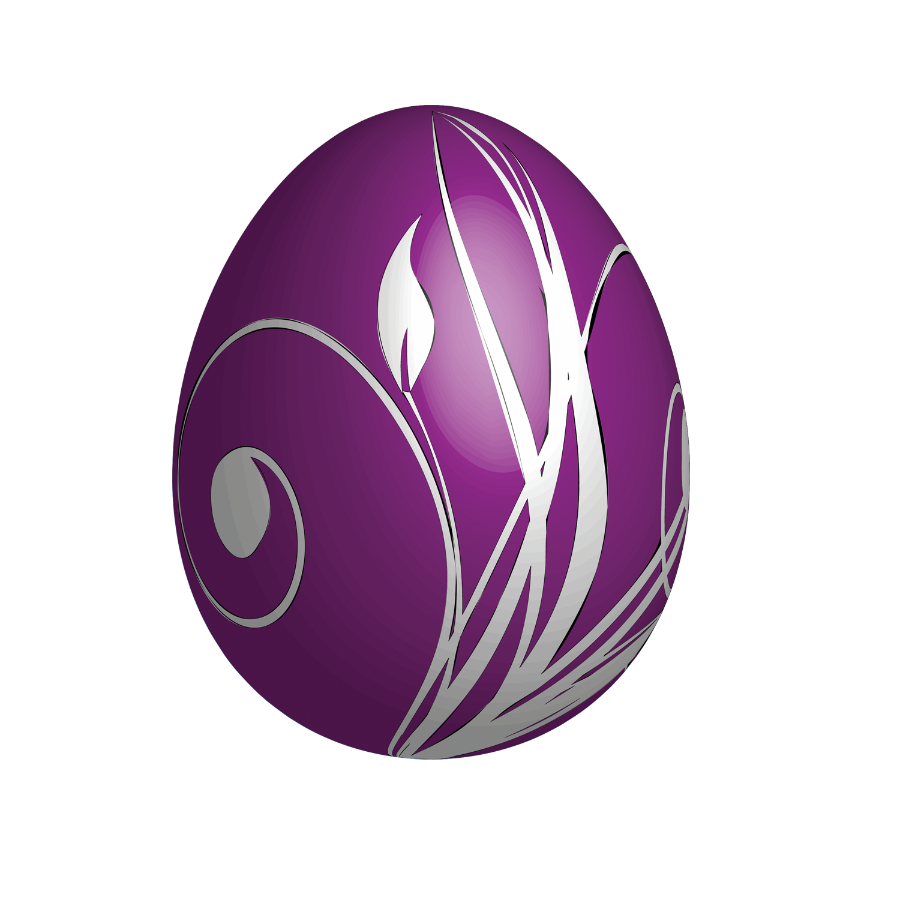 Large Egg Purple Easter Free Transparent Image HD Clipart