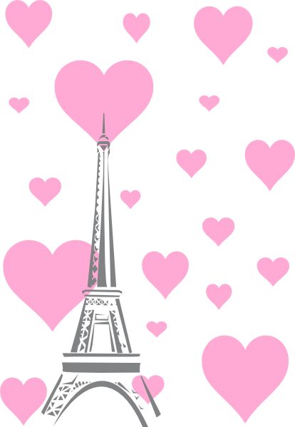 Eiffel Tower Heart Hearts Eiffel Tower At Clipart
