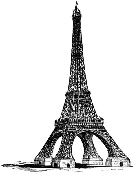 Eiffel Tower Black Deer Cwemi Images Gallery Clipart