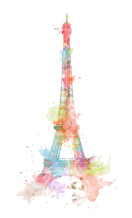 Eiffel Watercolor Retro,Lovely,Eiffel Tower Painting Drawing Clipart