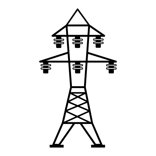 Electric Power Transmission High Electricity Overhead Voltage Clipart