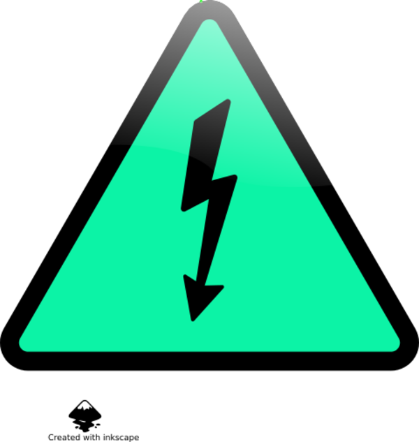 Electricity High Warning Voltage Sign PNG Free Photo Clipart