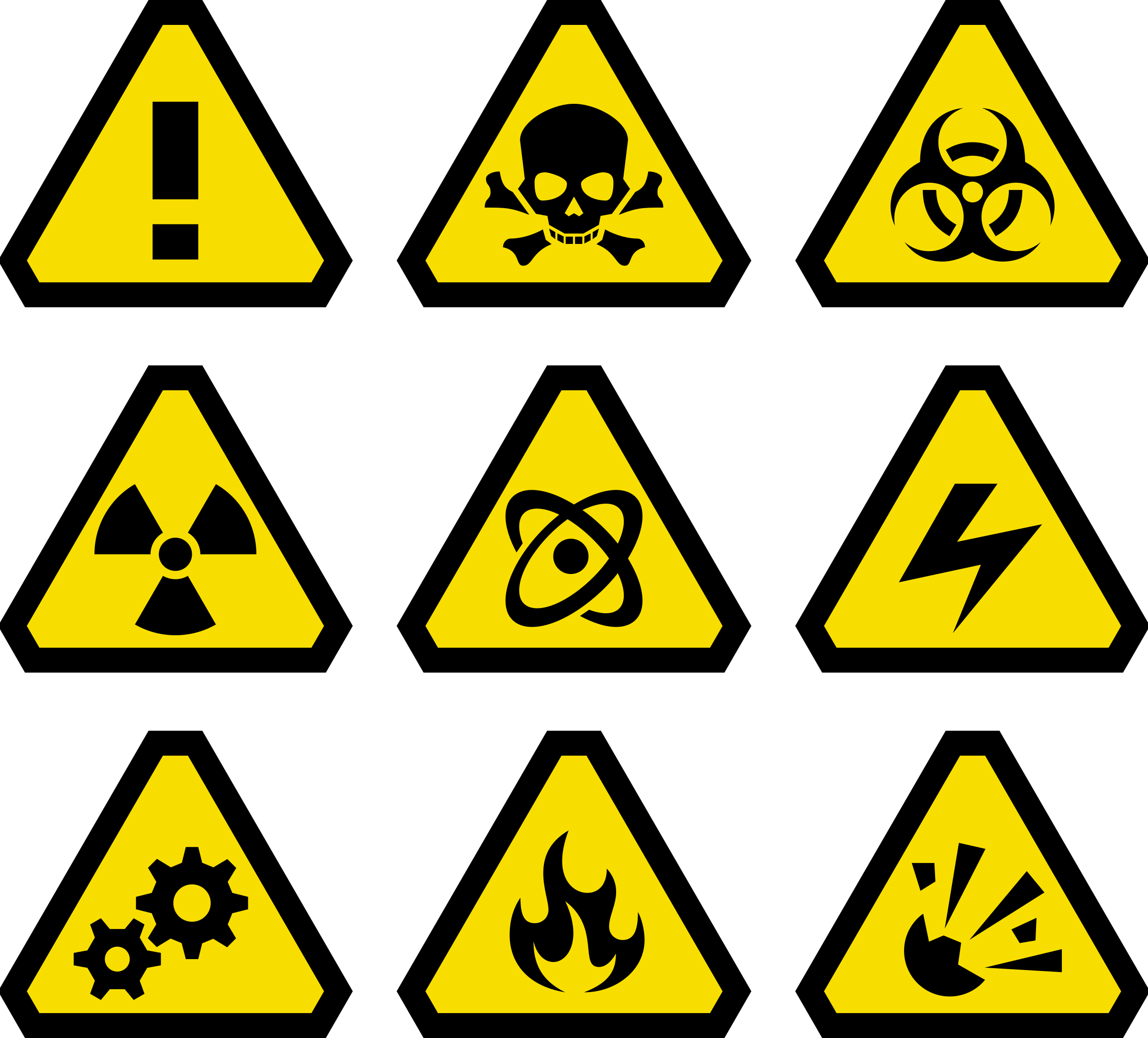 Download High Warning Voltage Hazard Sign Free Transparent Image HQ Clipart...