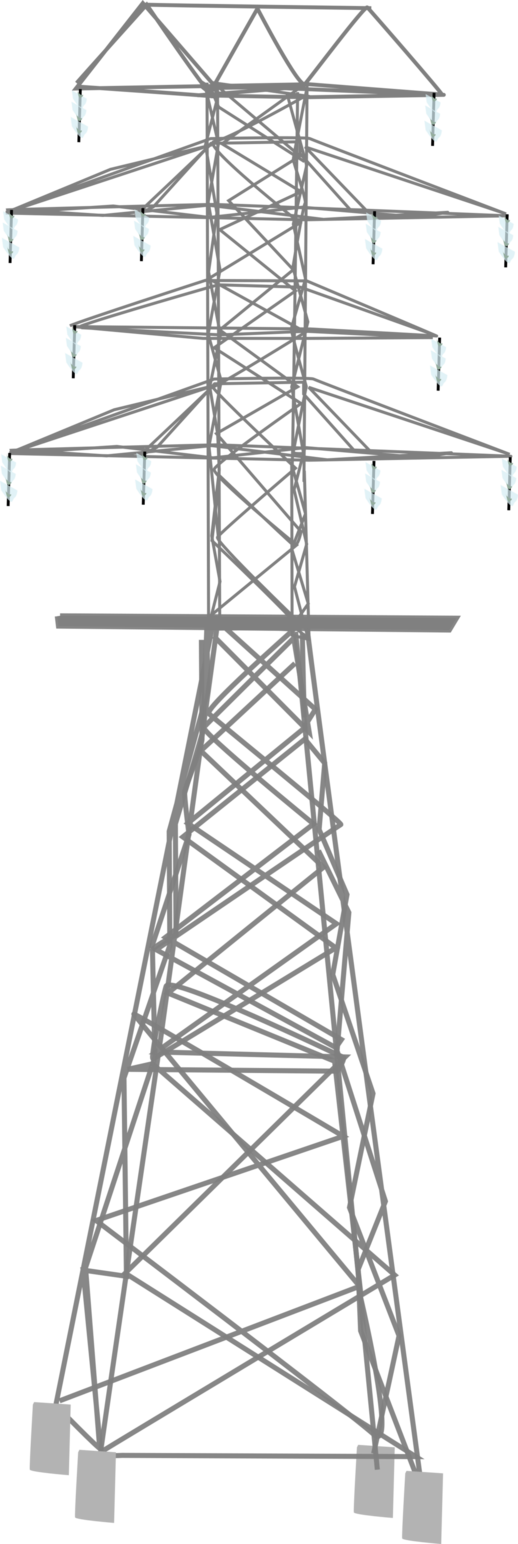 Tower Power Transmission High Potential Overhead Voltage Clipart