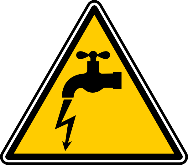 Electricity Hazard High Electrical Voltage Injury Leakage Clipart