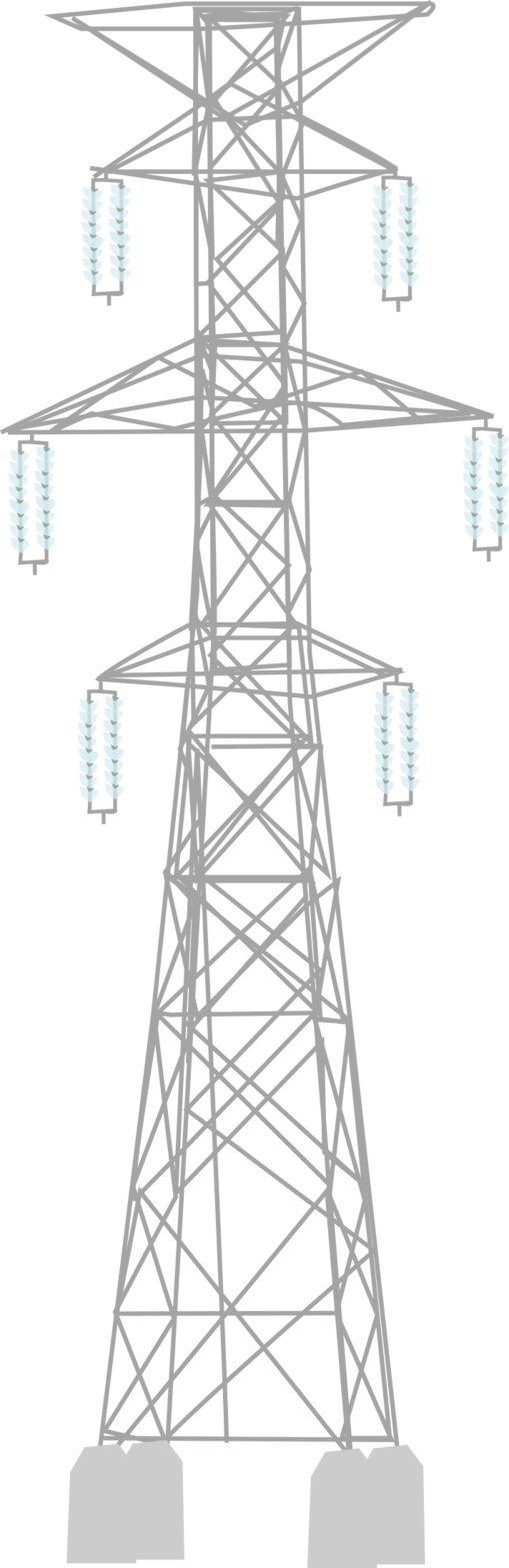 Power Electricity High Transmission Overhead Voltage Insulator Clipart