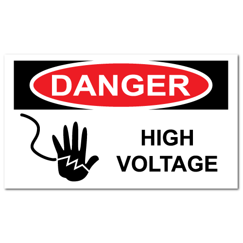 Sticker Hazard Sign High Voltage Label Clipart