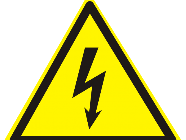 Hazard Sign High Warning Safety Voltage Clipart