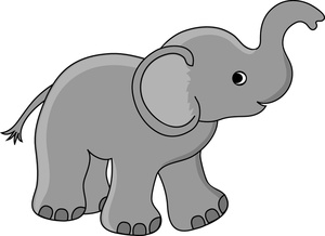 Elephant Black And White Clipart Clipart