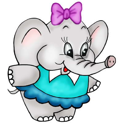 Cartoon Elephant Vector In Open Office Drawing Clipart