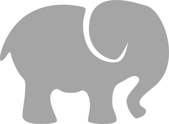 Elephant Silhouette Gray Elephant Vector Png Image Clipart
