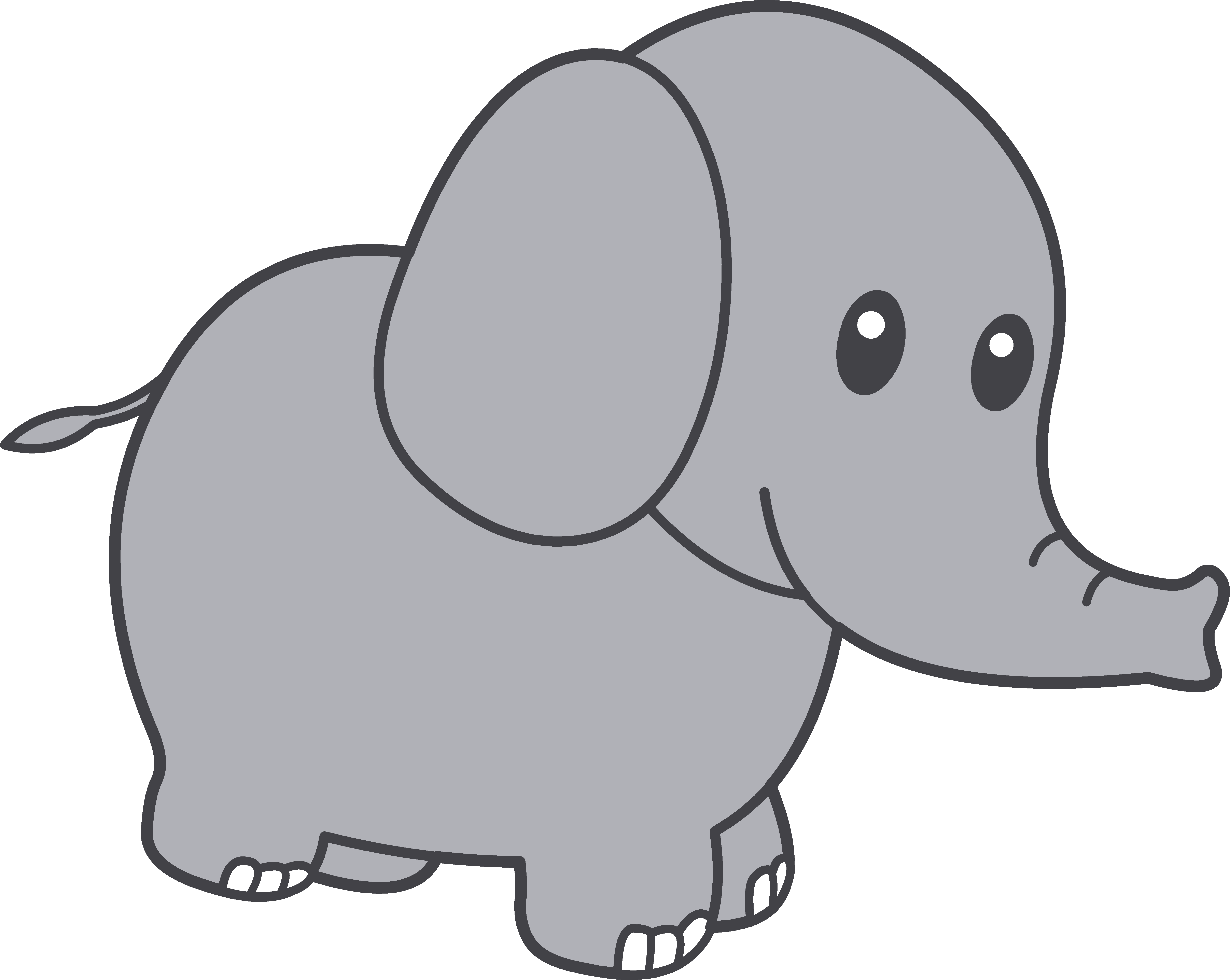 Elephant Black And White Hd Photo Clipart