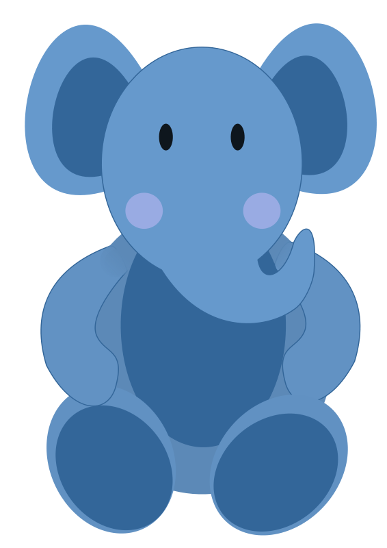 Baby Elephant Blue Elephant Kid Free Download Png Clipart