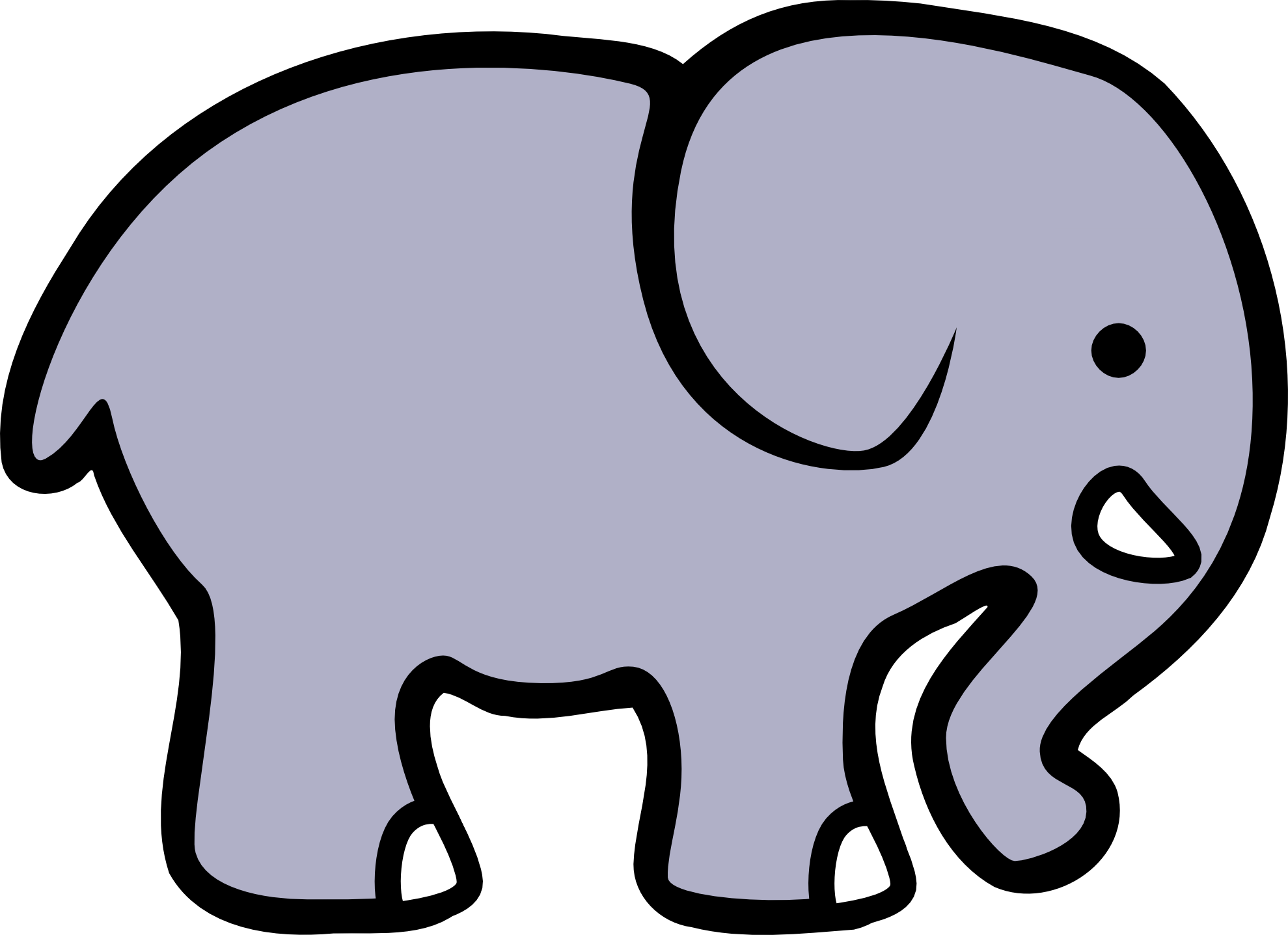 Elephant Black And White Image Png Clipart