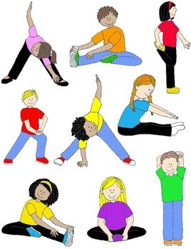 Workout Exercise For Kids And For On Clipart