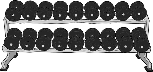 Dumbell Rack Color Clipart