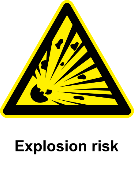 Sign Explosion Risk At Clker Vector Clipart