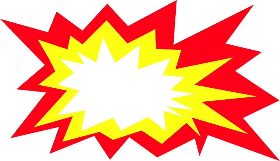 Image Of Blast Explosion Cartoon Vector Clipart