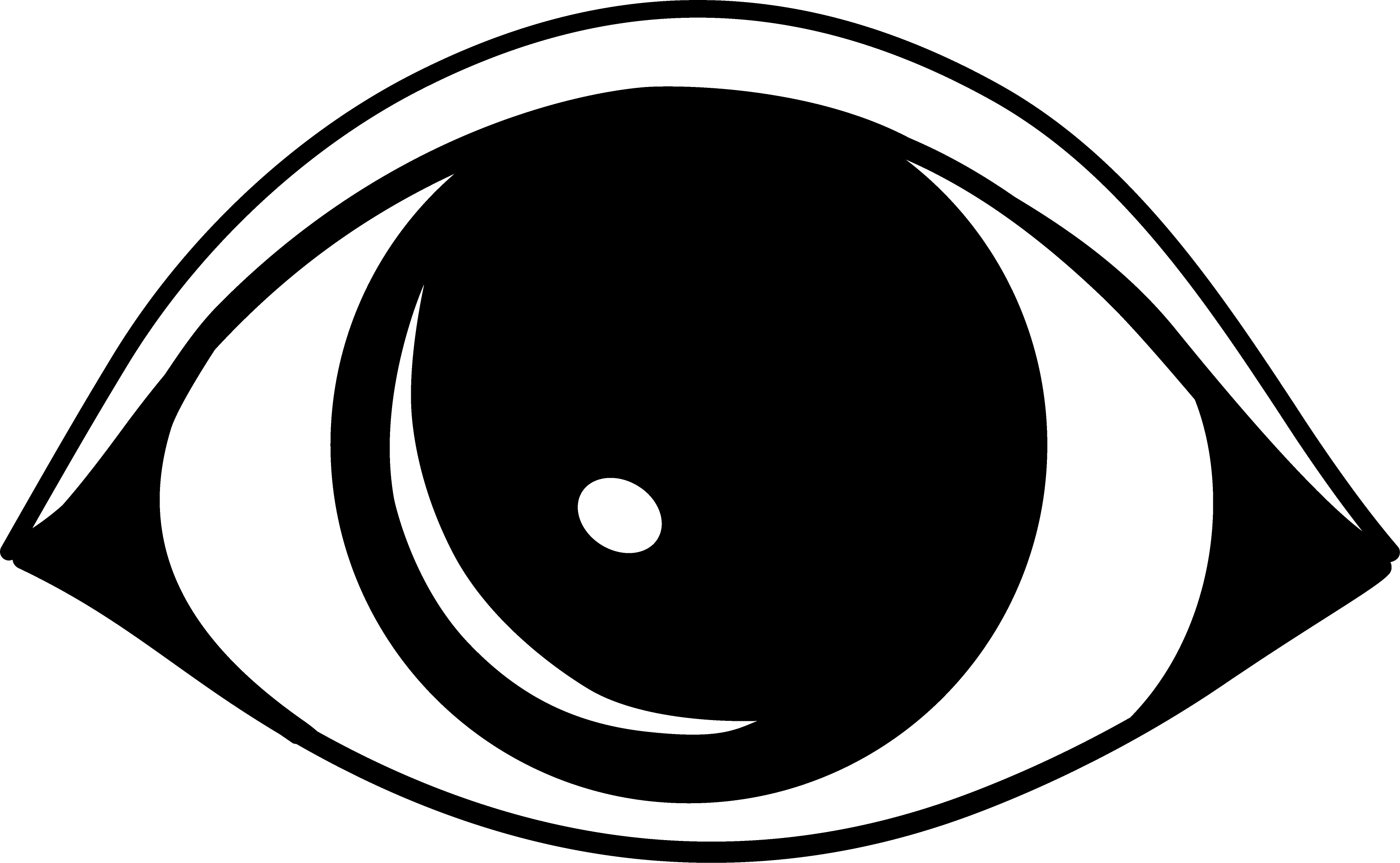 Eyeball Eye Black And White Images Clipart