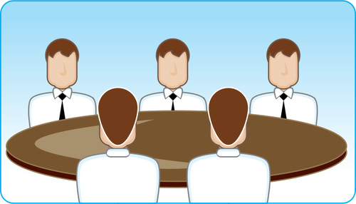 Round Table Meeting Clipart
