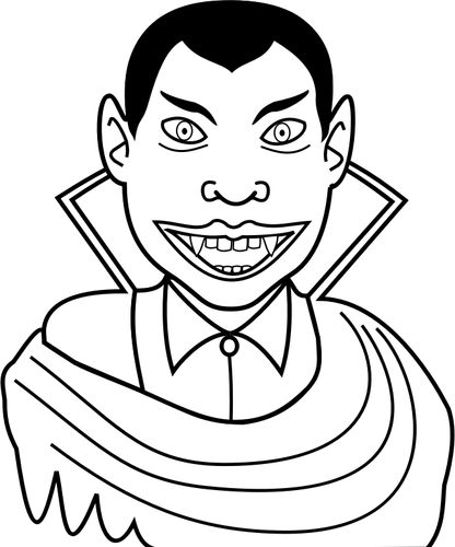 Of Smiling Vampire Guy Clipart