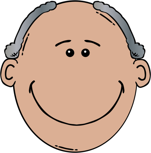 Of Front Of Funny Male Face Clipart