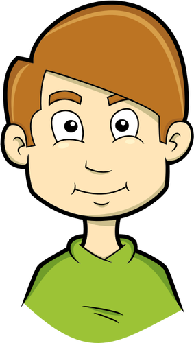 Brown Haired Boy Avatar Clipart