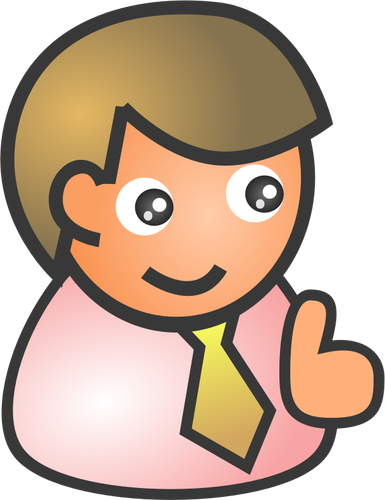 Of Smiling Male Avatar Clipart