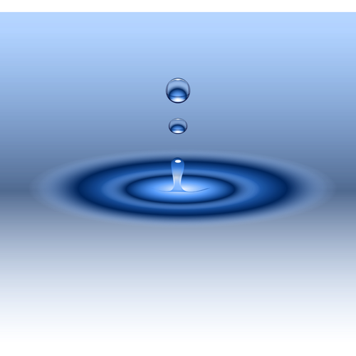 Water Drop Ripples Clipart