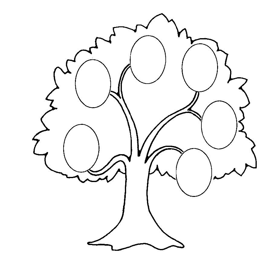 Family Tree Coloring Page Family Tree Colouring Clipart