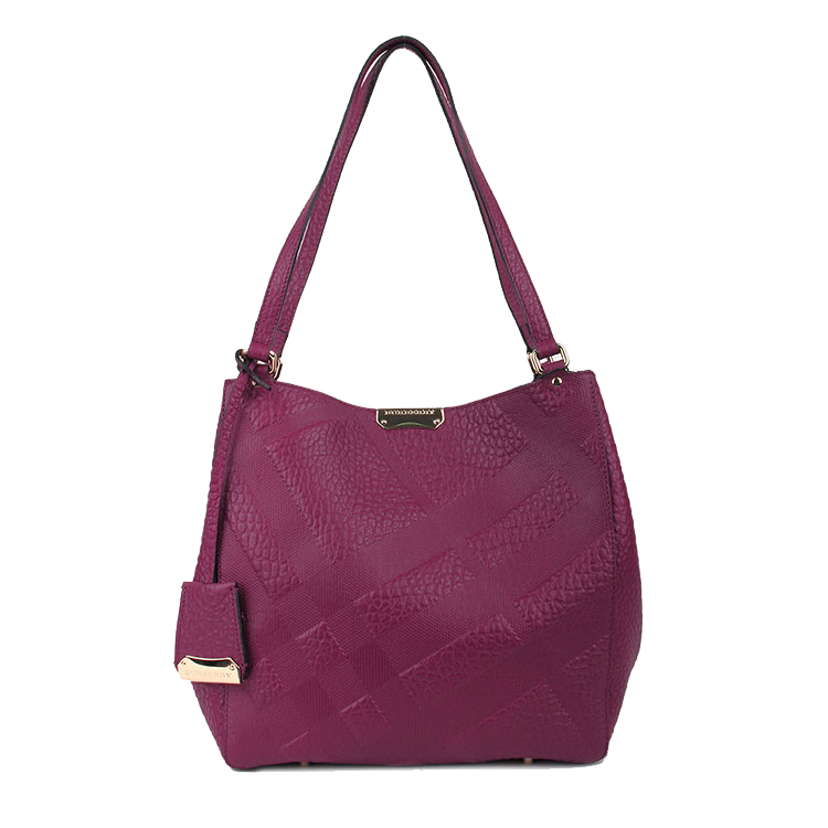 Burberry Fashion Tote Dark Bag Handbag Embossed Clipart