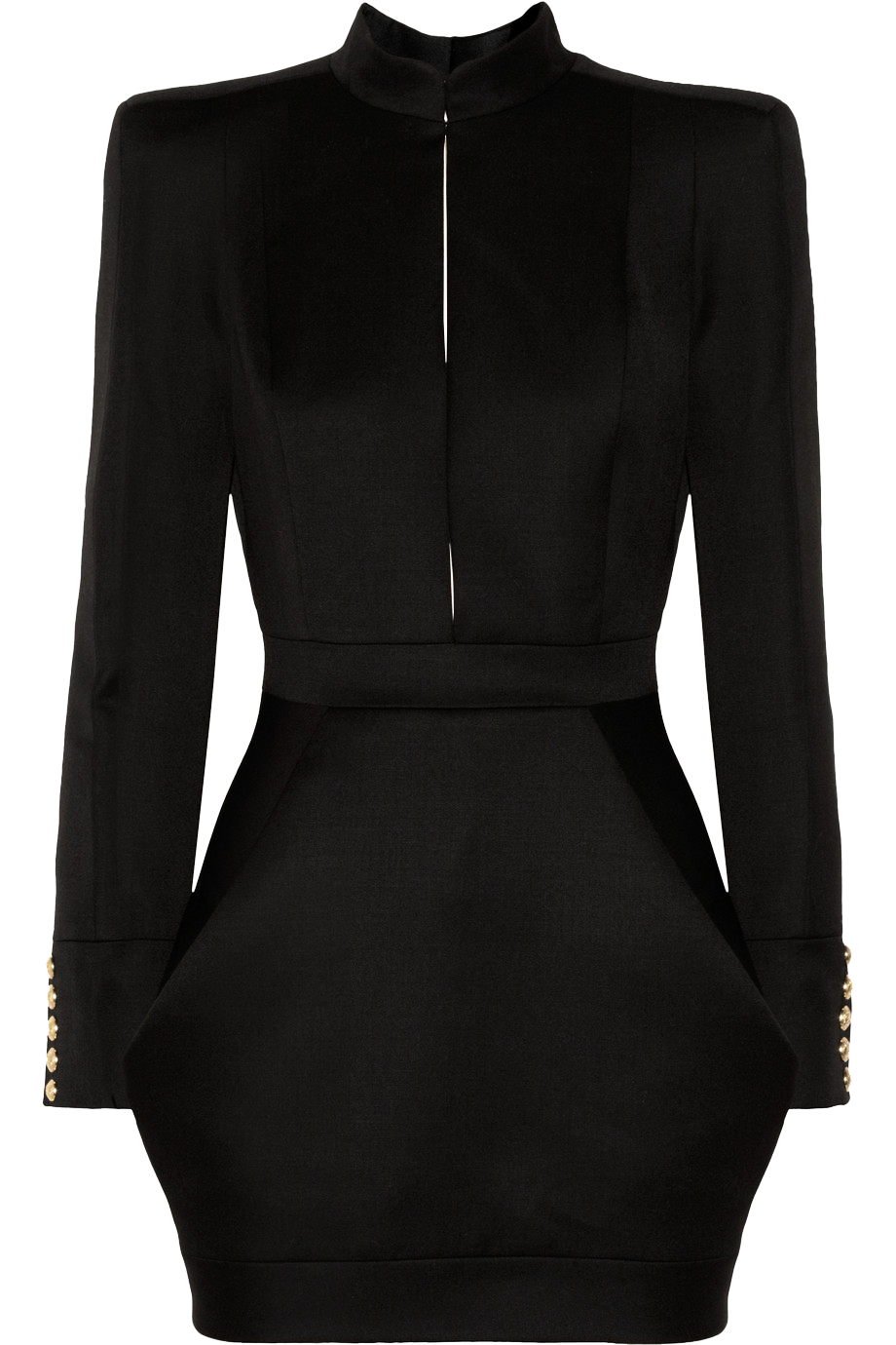 Little Fashion Black Balmain Dress Chanel Clipart