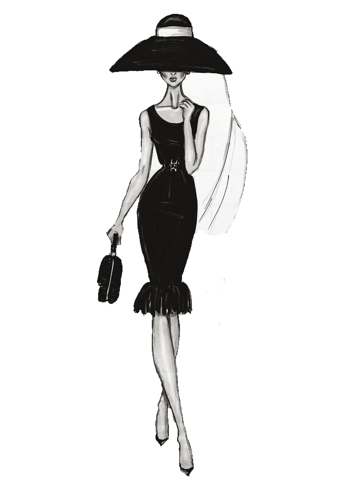 Female Fashion Drawing Illustration Chanel Free Clipart HD Clipart