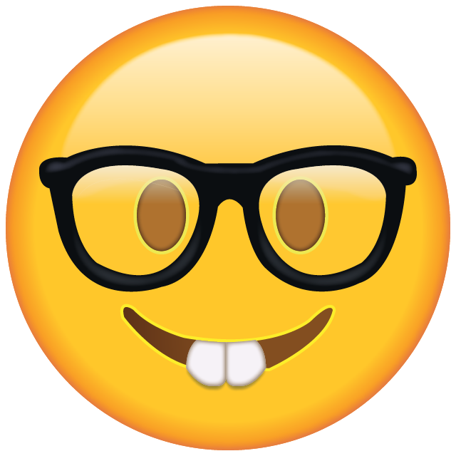 Domain Sunglasses T-Shirt Emoji Nerd Glasses Clipart