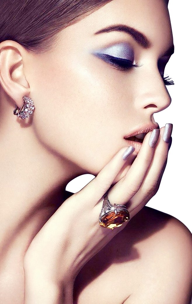 Fashion Eye Makeup Face Closeup Cosmetics Female Clipart