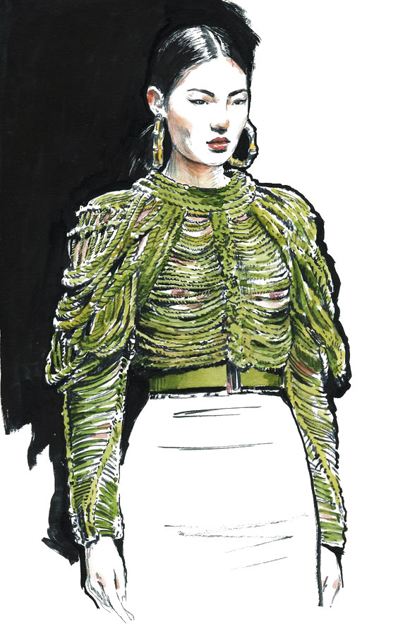 Designer Model Fashion Illustration Download HD PNG Clipart