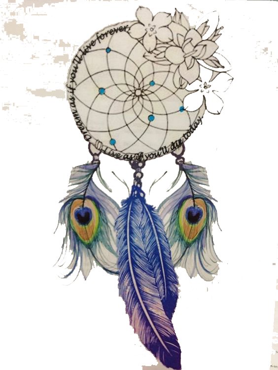Tattoo Feather Drawing Dreamcatcher Free Download Image Clipart