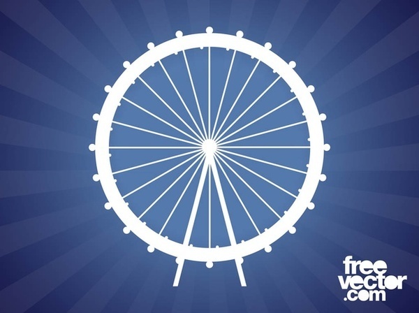 Ferris Wheel Vector Graphics Freevectors Png Image Clipart