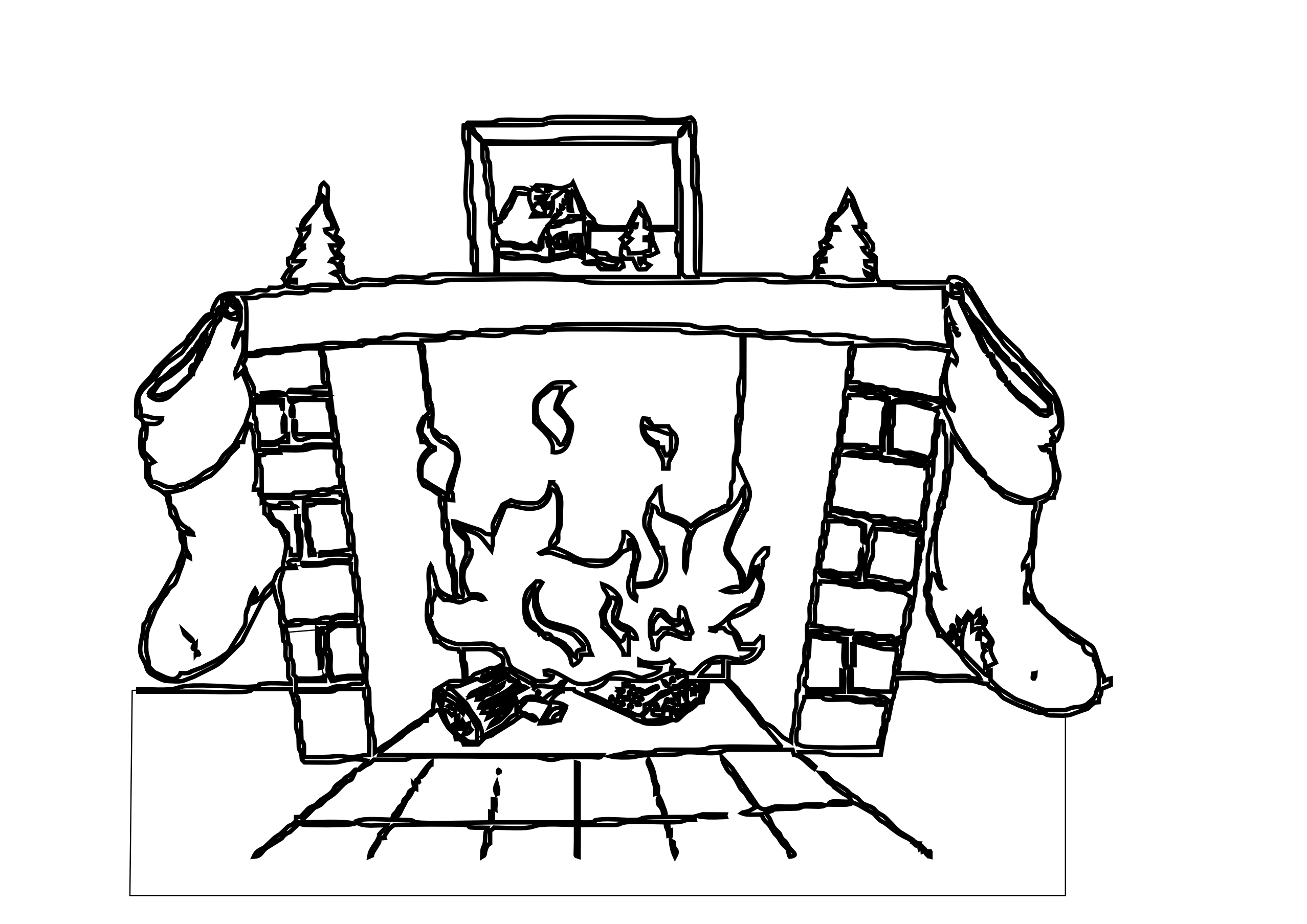 Christmas Fireplace Download Free Download Clipart