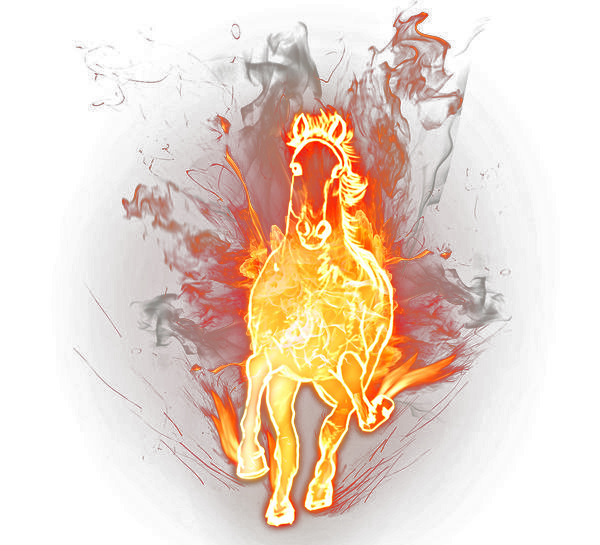 Fire Horse Wallpaper Free Transparent Image HQ Clipart