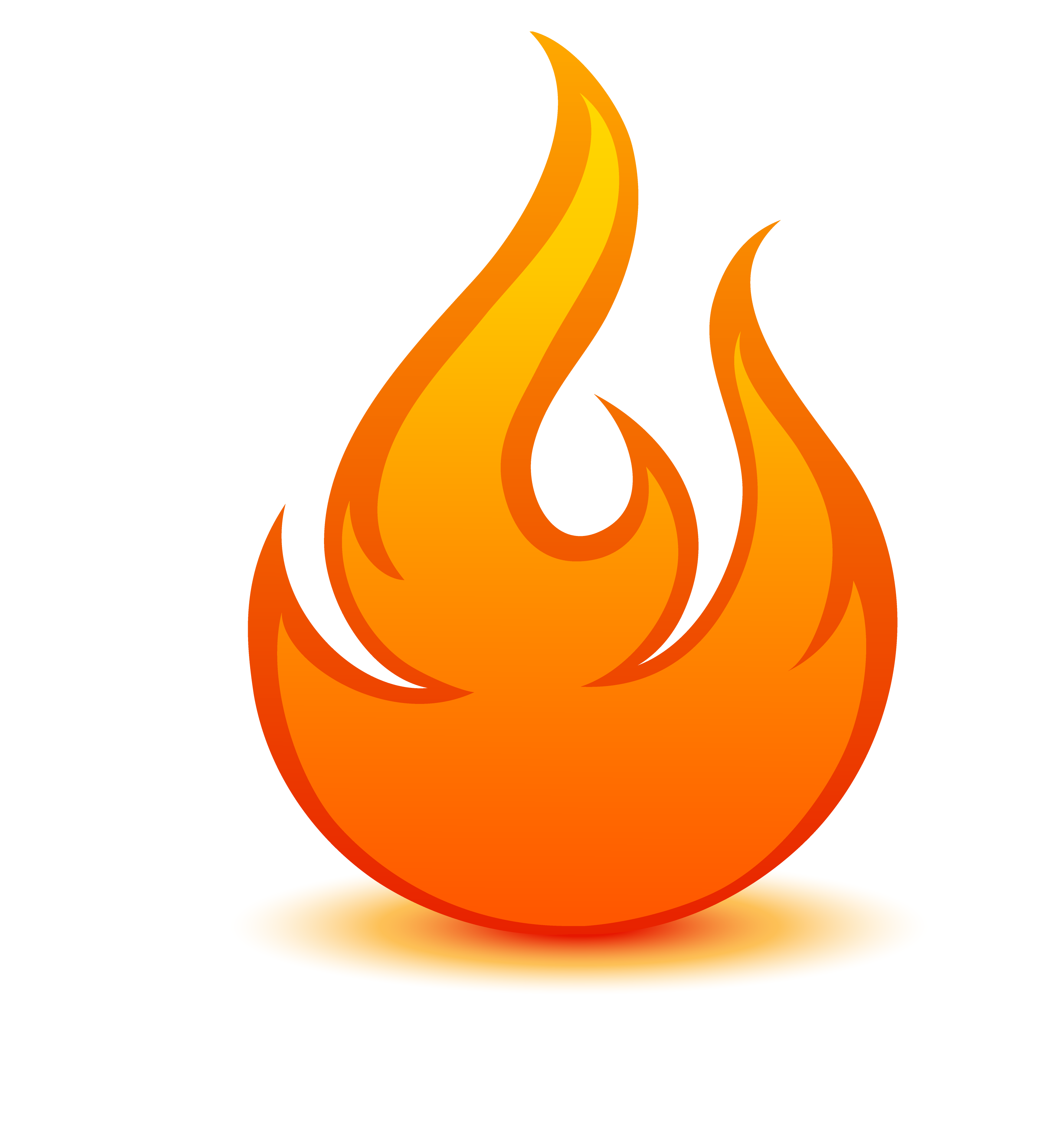 Wheel Fire Light Same Hot Flame Logo Clipart