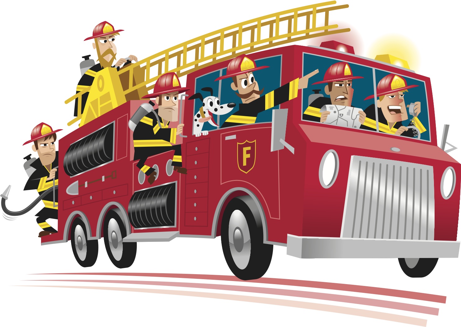 Cartoon Fire Truck Png Images Clipart