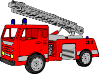 Vector Fire Truck Clipart Clipart