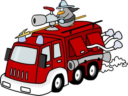 Fire Truck Fire Engine Vector In Open Clipart