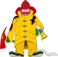 Firefighter At Vector Png Image Clipart