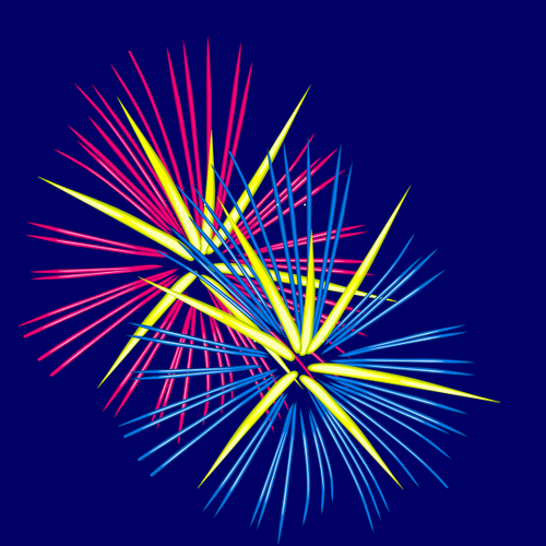 Fireworks In The Sky Clipart