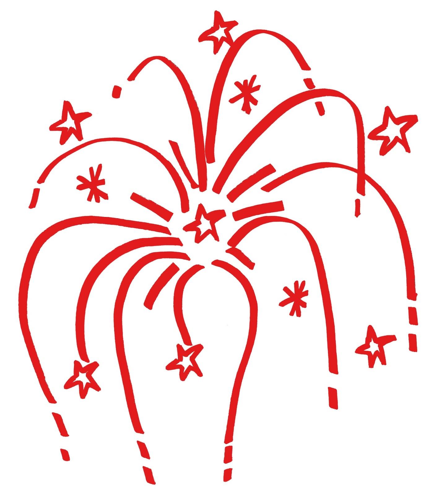 Red Fireworks Download Image Png Clipart