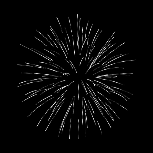 Silver Fireworks Clipart