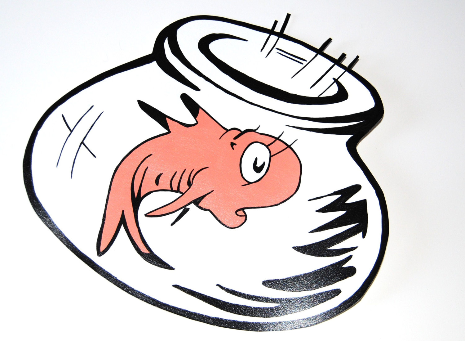 Dr Seuss Fish Bowl Seuss Fish Coloring Clipart