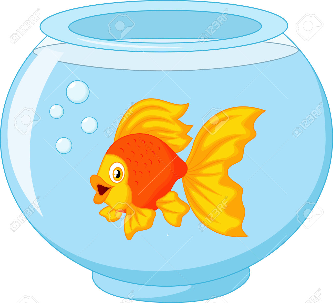 Gold Fish Bowl No Hd Photo Clipart